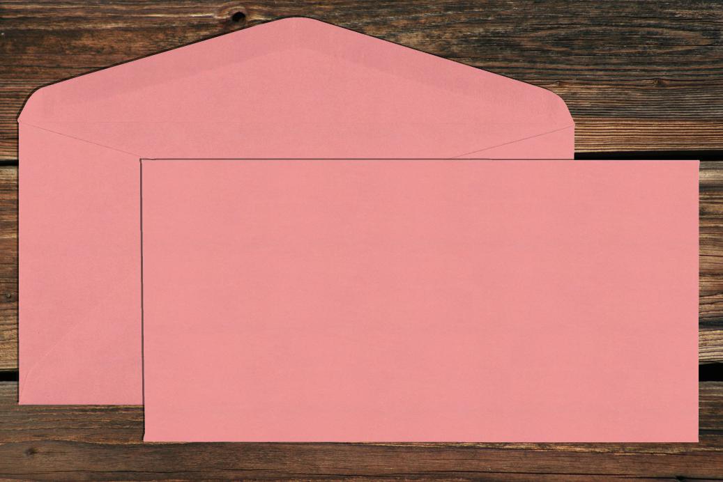 Briefhüllen DL 110x220 mm Nassklebend Dunkelrosa 120 g/qm